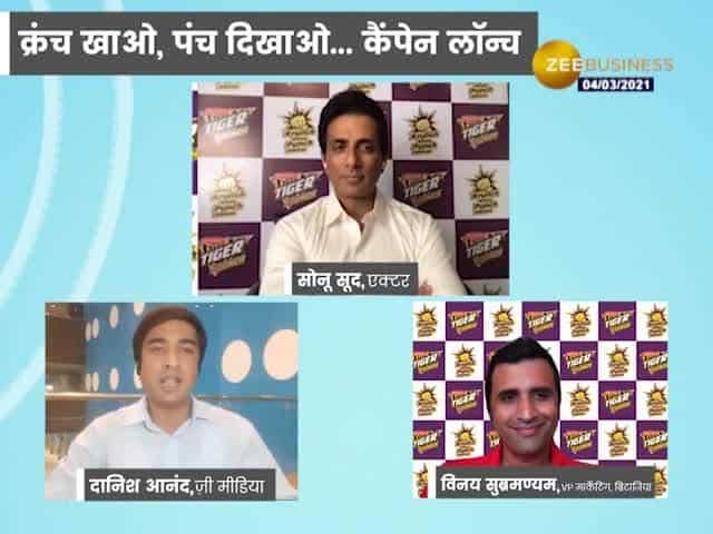 Britannia Tiger and Sonu Sood launch Krunch Khao, Punch Dikhao campaign