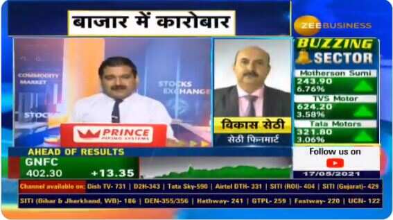 In chat with Anil Singhvi, analyst Vikas Sethi recommends Prestige Estate, NALCO as top stocks to buy for big gains