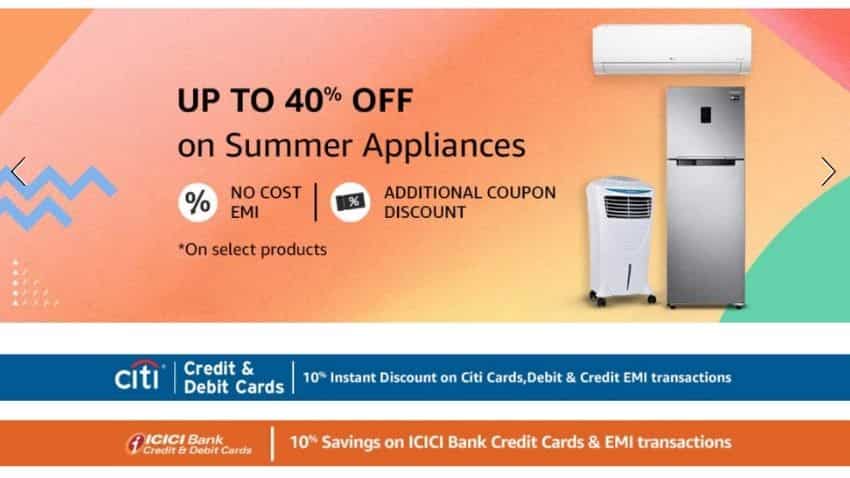 Big Bonanza Amazon In Summer Appliances Carnival 21 Sale Starts Today You Can Save Even More By Doing This Learn More About Offers And More India News Republic
