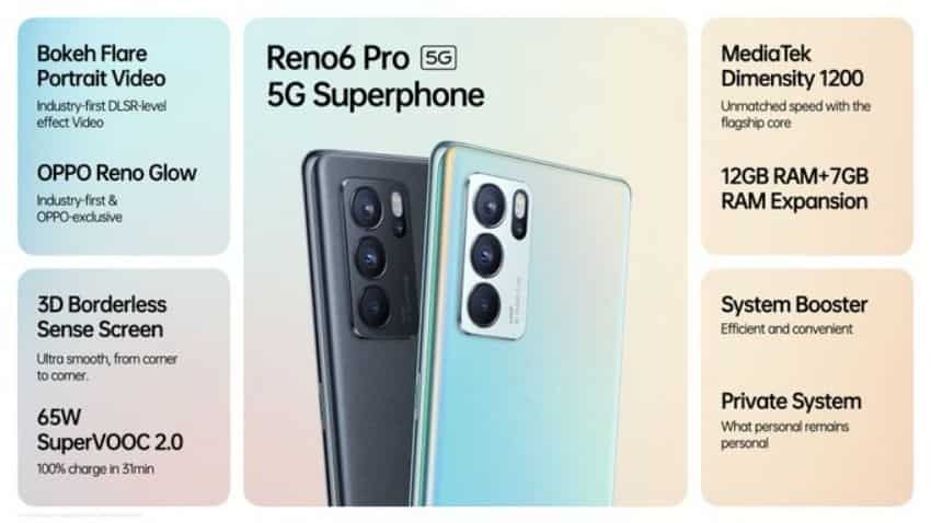 Oppo Reno 6 Pro, Reno 6 launch LIVE UPDATES: Oppo Reno 6 Pro 5G