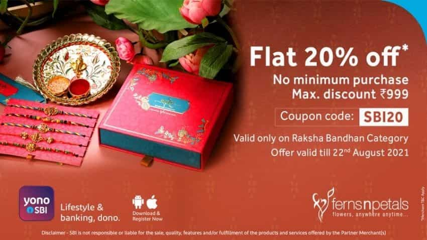 Flat discount of 20 per cent from Ferns n Petals