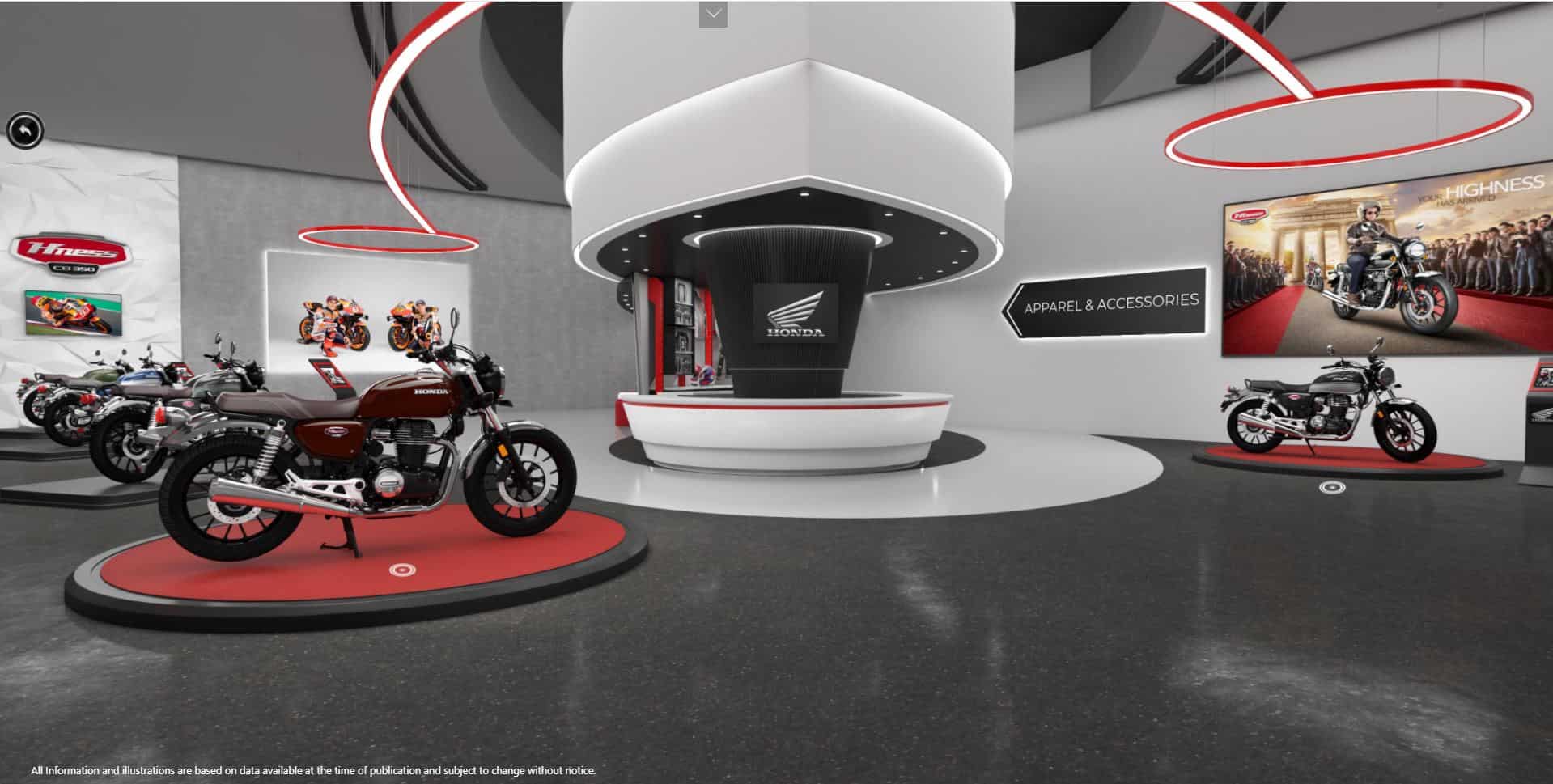 Honda virtual showroom Firsttime ever! Now, buy Honda bikes from