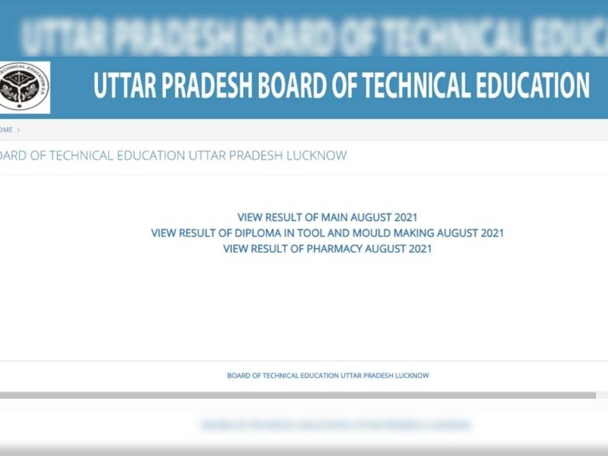 UPBTE diploma result 2021 released at bteup.ac.in; see how to download ...