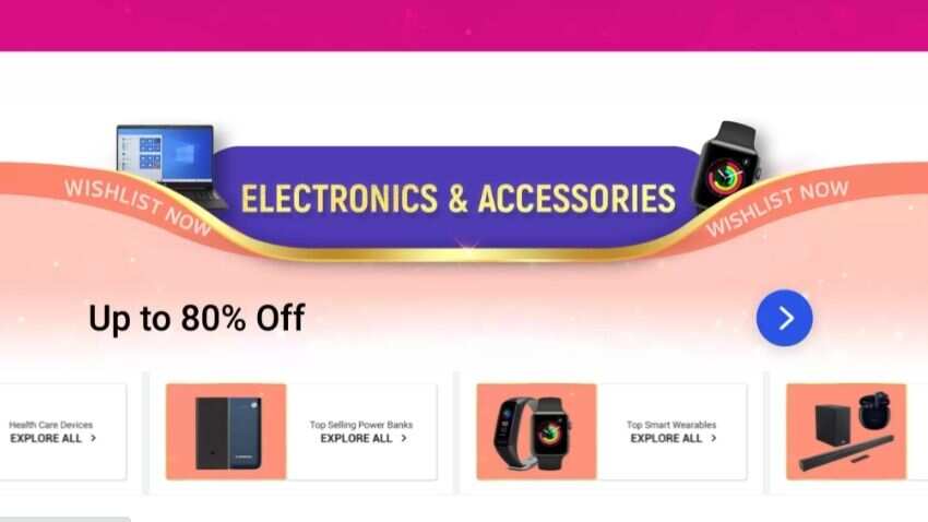 Discount on electronics and accessories
