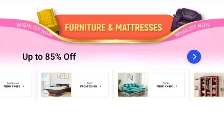 Discount on furniture and mattresses