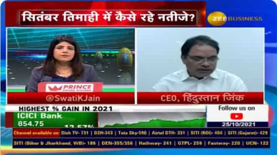 Corporate Radar – Hindustan Zinc’s CEO Arun Mishra Speaks About Q2 ...