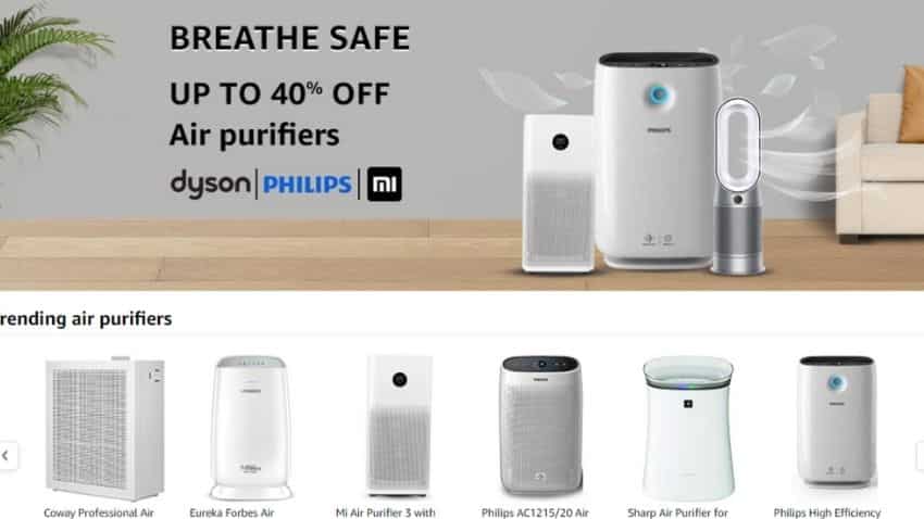 Amazon Breathe Safe Store announced: From Mi Purifier 3, Dyson to Philips - Check these air purifiers | Zee Business