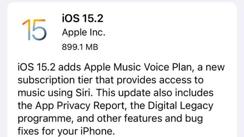 Apple releases iOS 15.2, watchOS 8.3, macOS 12.1: Here's how to download - Vimarsana News