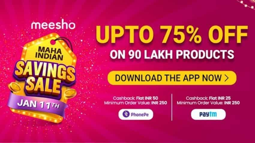 Meesho 'Maha Indian Savings Sale' starts from today, offers up to 75% ...