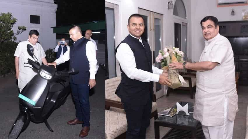 Ola CEO Bhavish Aggarwal meets Union Minister Nitin Gadkari; discusses EV, Ola’s plans, tweets founder