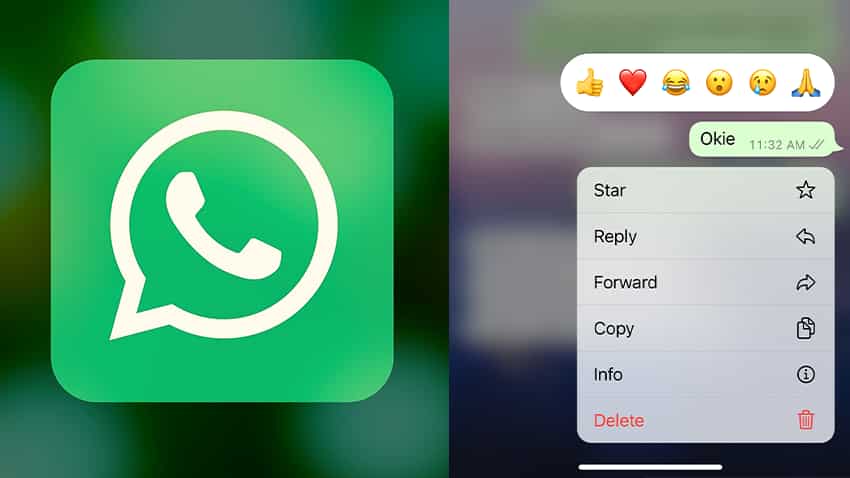 WhatsApp users can now use emoji reactions just like Instagram! | Zee ...