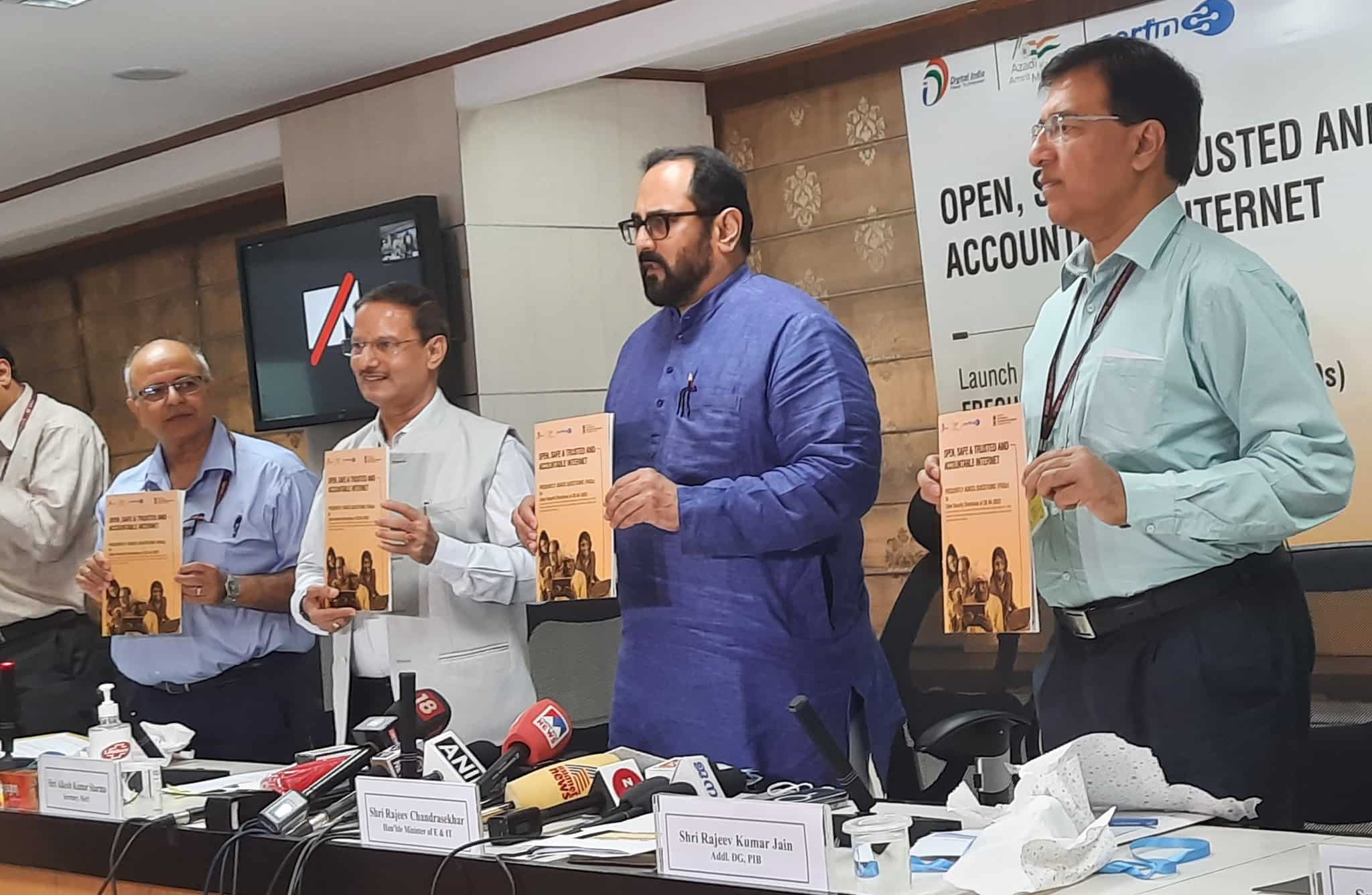 Data Protection Bill to come soon; changes to be made in the IT rules: MoS Rajiv Chandrashekhar