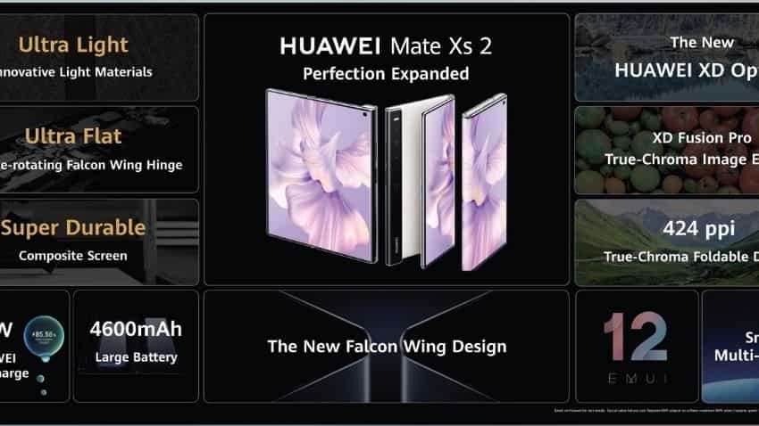 Huawei Mate Xs 2 foldable smartphone, Huawei Watch GT 3 Pro launched: Check all details here