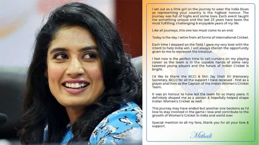 Cricket-India women team captain Mithali Raj retires
