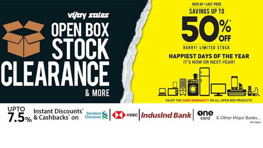 Vijay Sales Open Box Stock Clearance Sale: Laptops from Rs 26,490,  smartphones at Rs 6,777, Apple iPads at Rs 43,990 and more