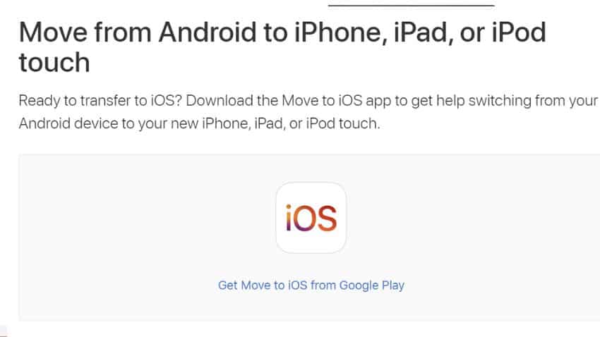 How to download the Move to iOS app 