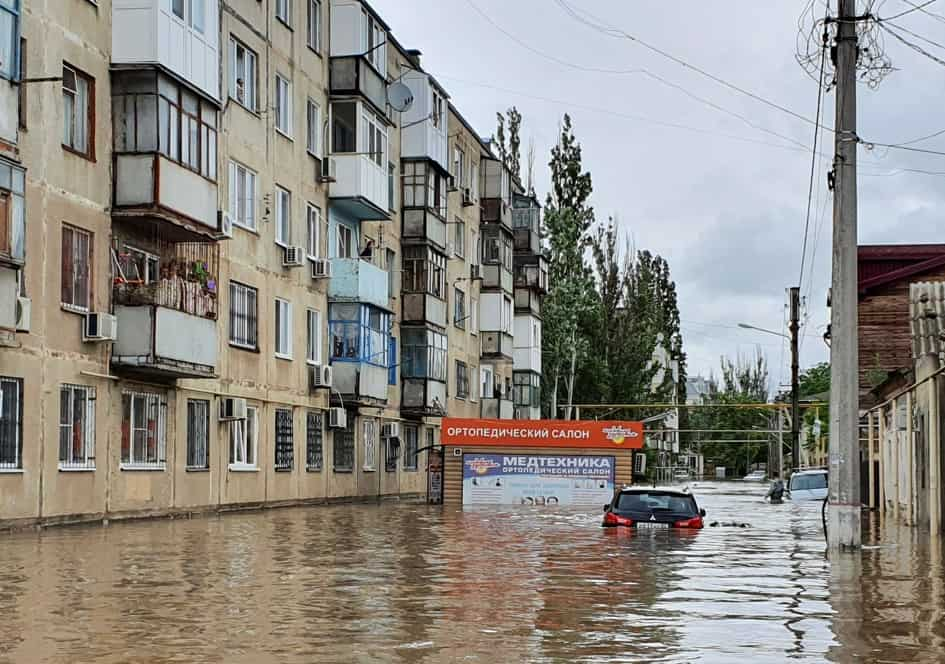 Flood In Russia In Voronezh, Heavy Rains Flooded The Streets Of The