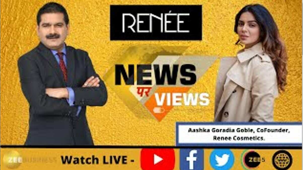 News Par Views Anil Singhvi In Conversation With Aashka Goradia Co Founder Renee Cosmetics