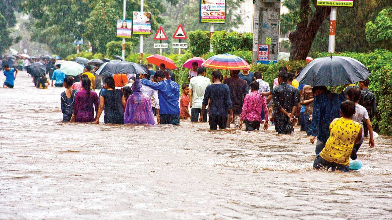 Monsoon Updates Heavy Rains Wreak Havoc Flood Like Situation In Navsari Valsad Zee Business 