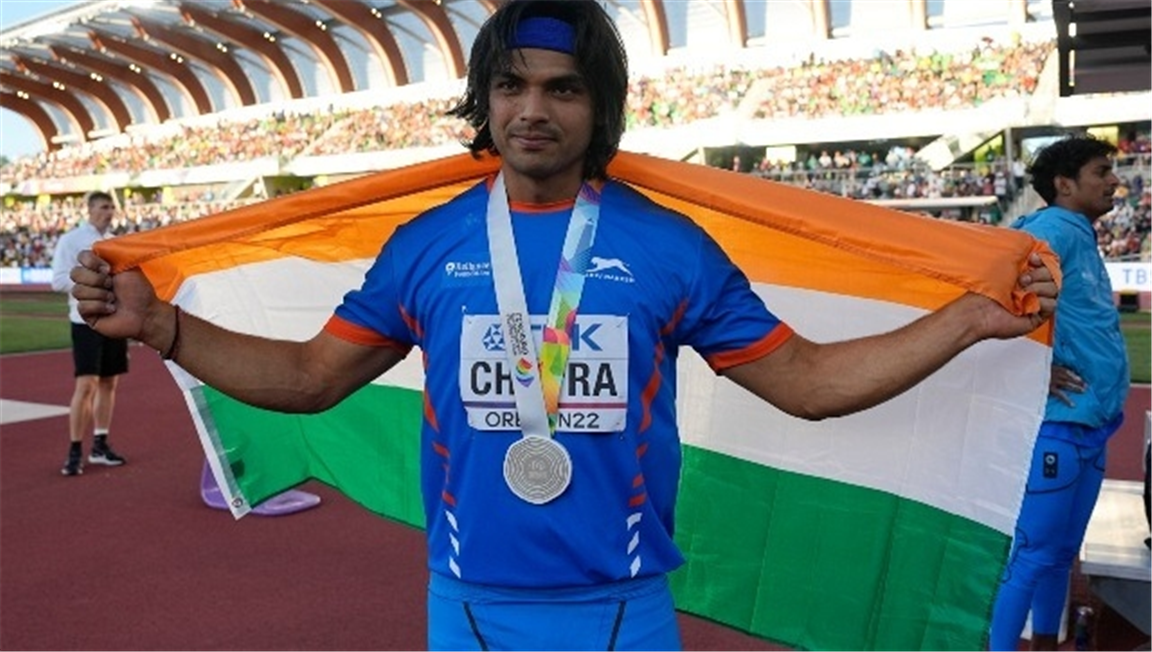 In Pics Neeraj Chopra wins India's first silver medal in World