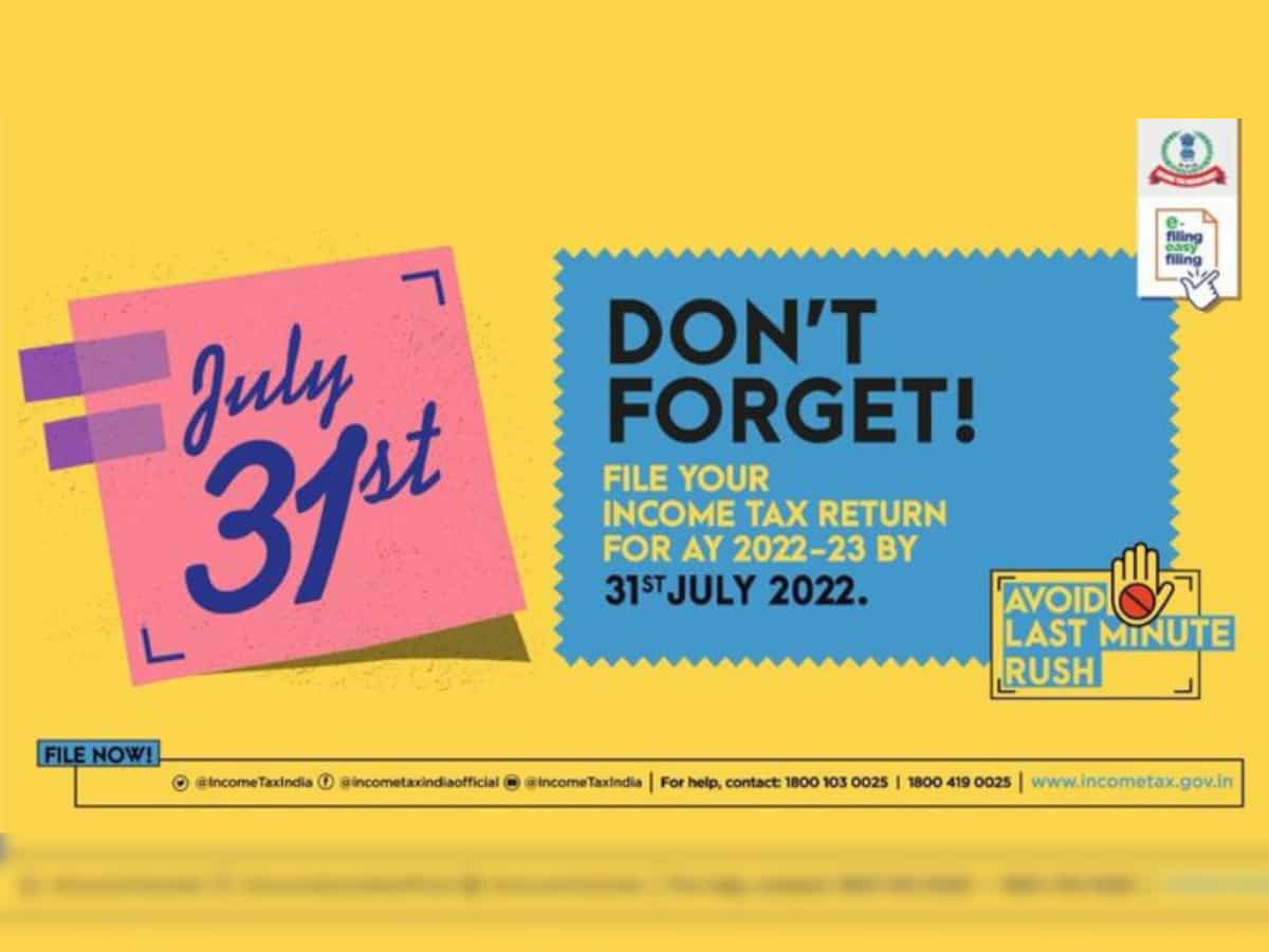 ITR filing last date is holiday for banks.