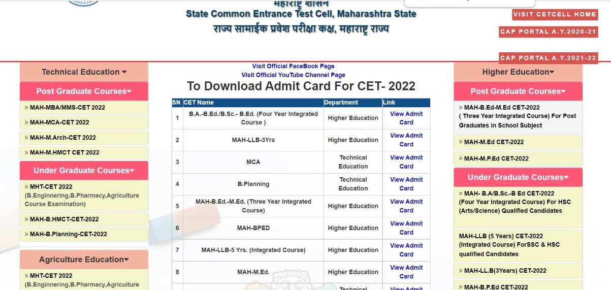 MHT CET Admit Card 2022 for PCM Group to be released today; Check