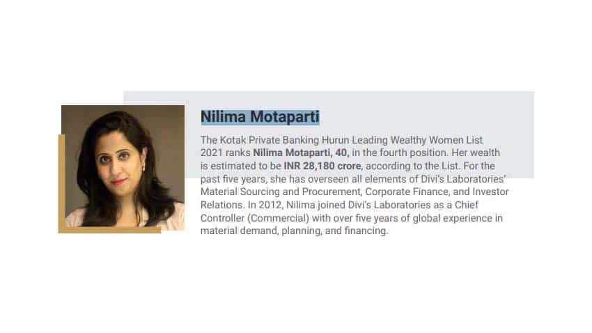 At No 4: Nilima Motaparti