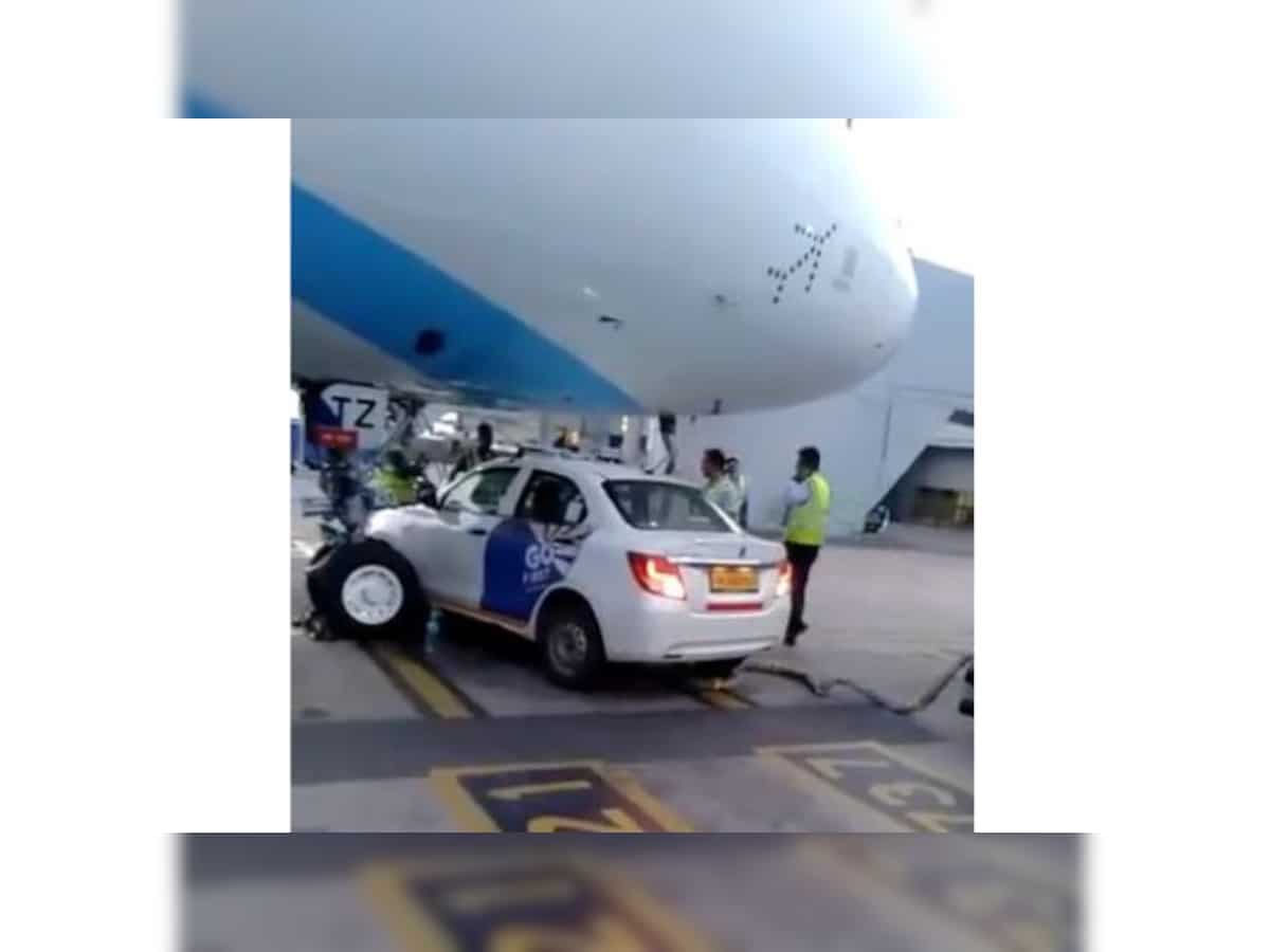 Watch: Oh no! GoFirst car comes dangerously close