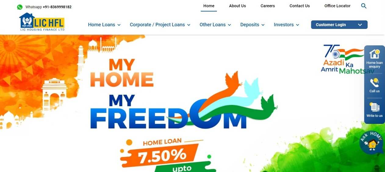 lic hfl home loan emi payment online