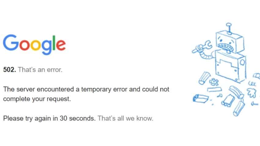 Google down: Global outage! Google’s search engine not working for thousands of users