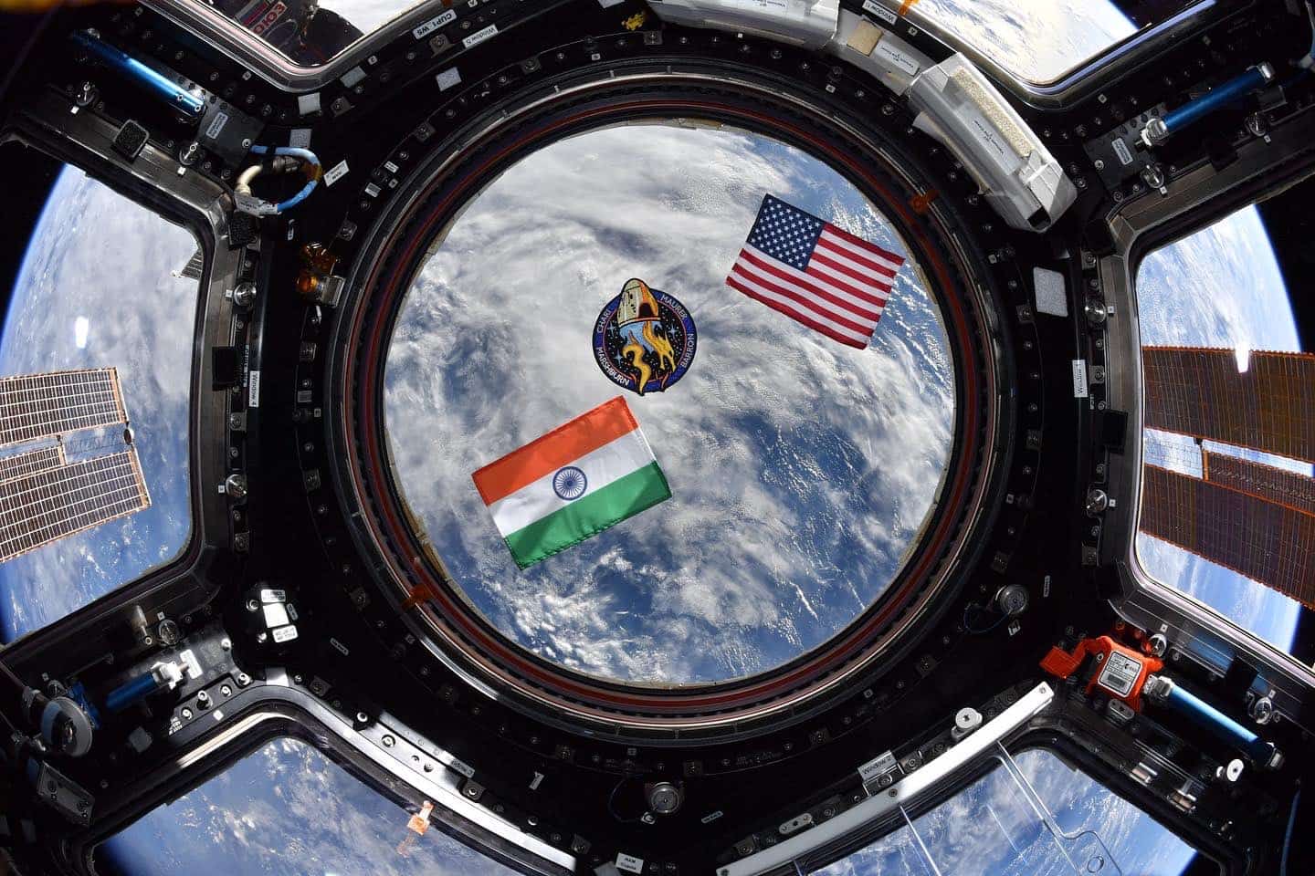 Indian flag unfurled in the space!