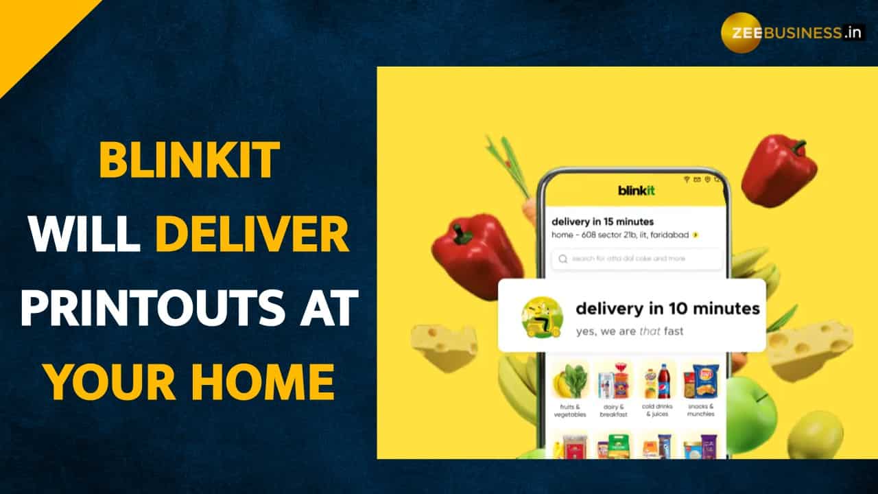 Zomato-owned Blinkit Will Deliver Printed Docs In 10 Minutes At Your ...