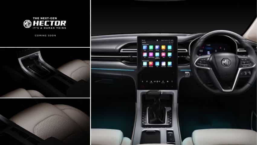 2022 MG Hector to be unveiled soon in India: New teaser shows massive touchscreen| Details