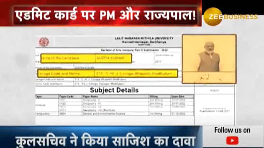 OMG! When photos of PM Modi, MS Dhoni, Bihar Governor found on admit cards of this university