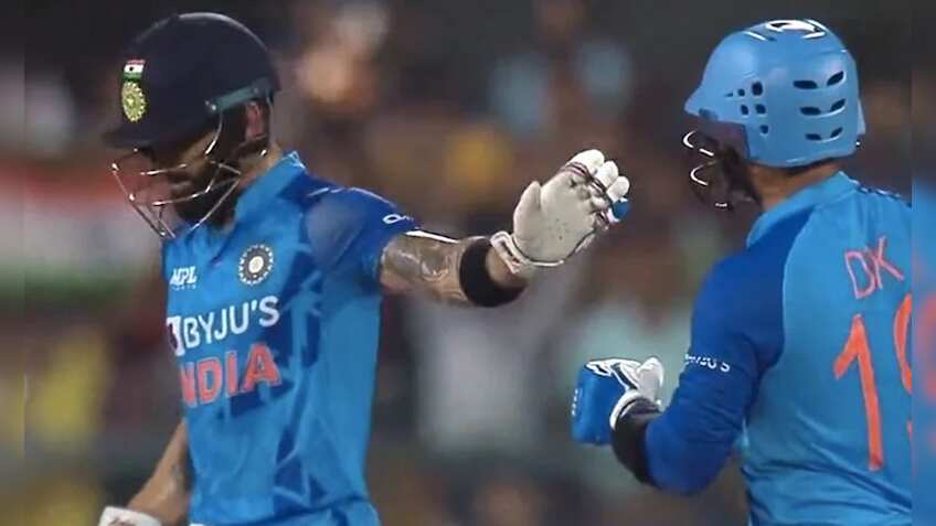 India vs South Africa T20 2022: Virat Kohli misses half-century, then fans noticed his signal to Dinesh Karthik — Watch Video