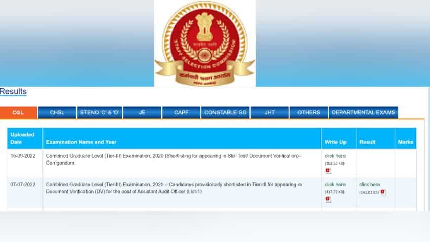 Ssc File SSC MTS Result 2022: Paper I result DECLARED at ssc.nic.in; check how ...