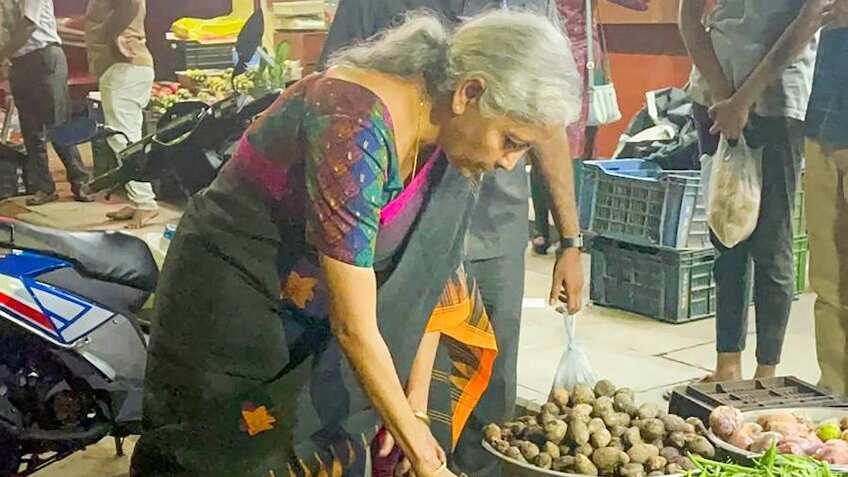 Finance Minister Nirmala Sitharaman's video of buying vegetables in Chennai evokes mixed reactions