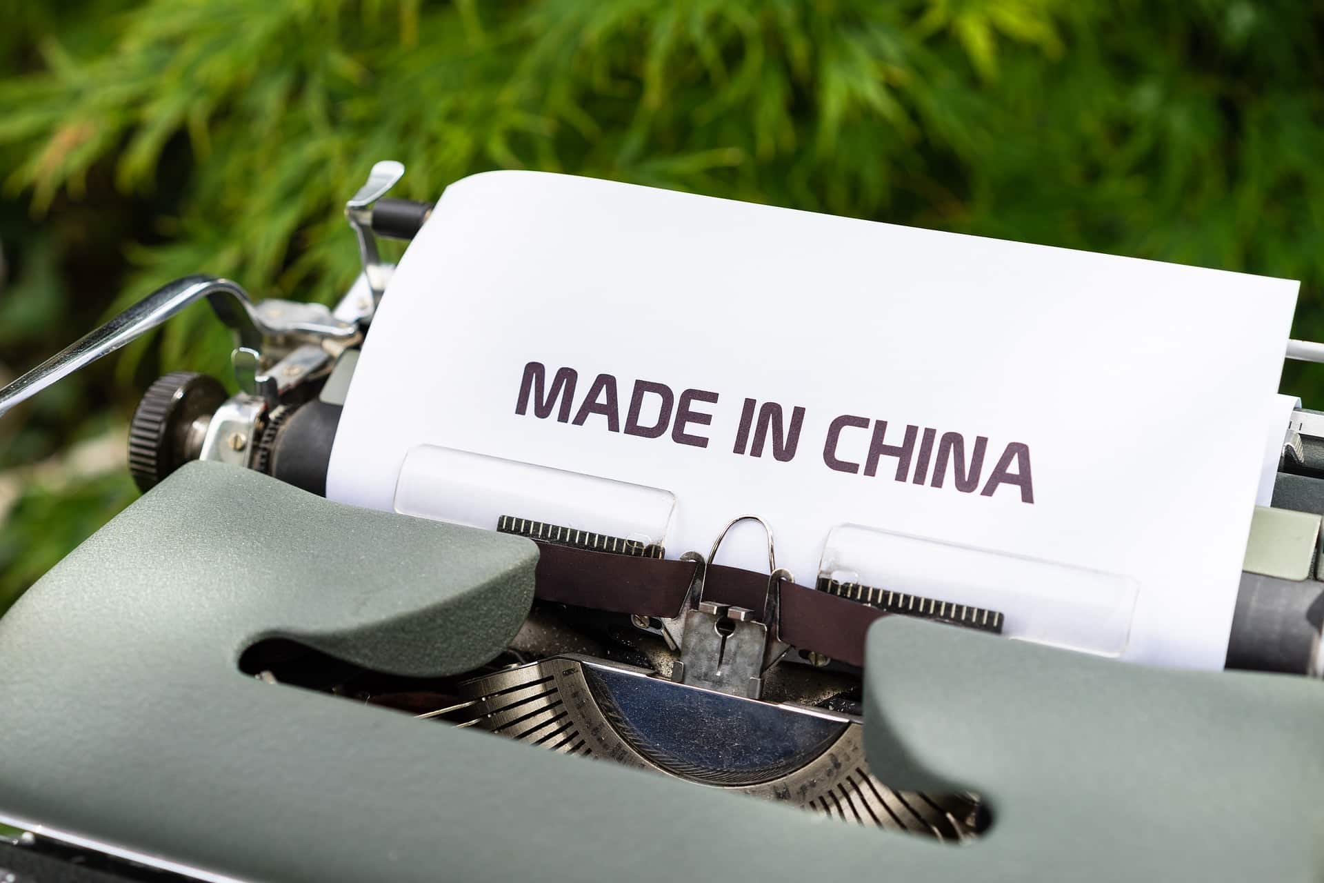 Major items imported from China used for meeting the demand of fast