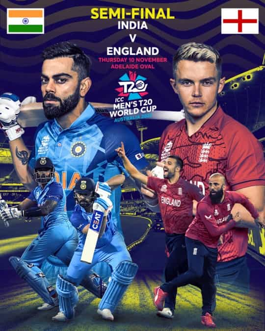 India vs England live score over 2nd Semi-Final T20 11 15 updates