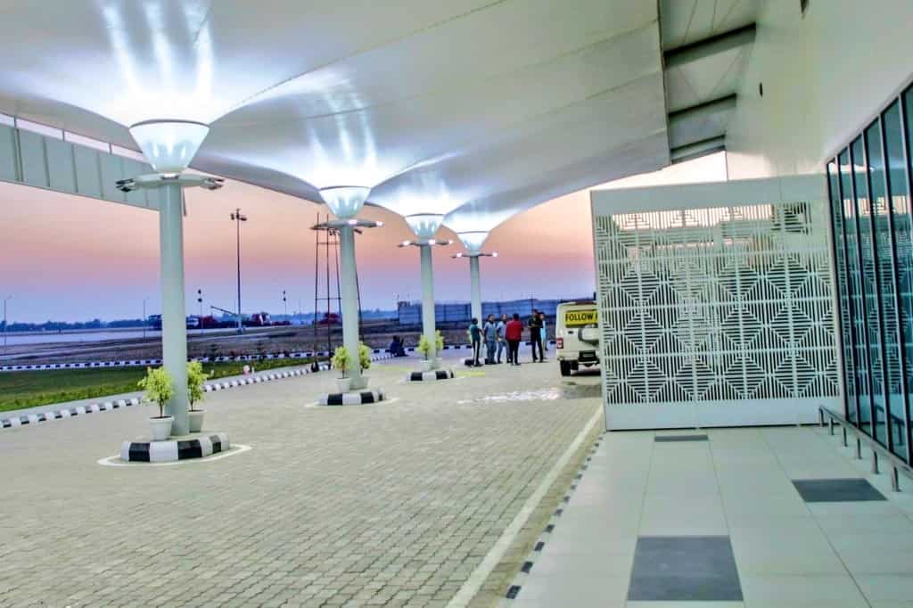 An image of Itanagar's Donyi Polo Airport shared by Union Minister Kiren Rijiju. 