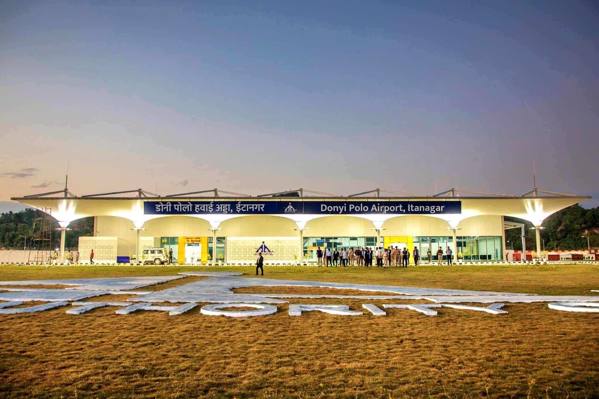 Image of Itanagar's Donyi Polo Airport shared by BJP National Spokesperson Sambit Patra on Twitter.