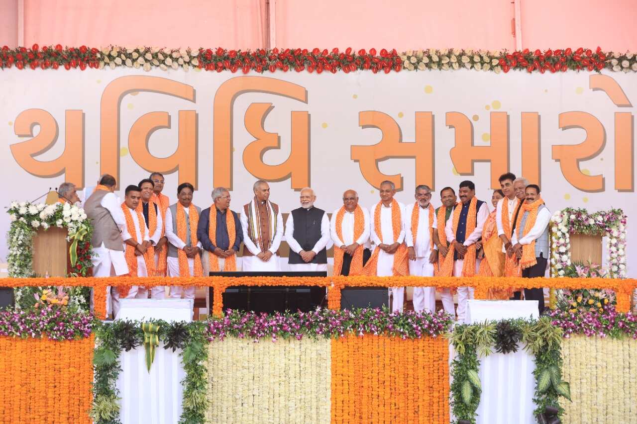 Gujarat Oath Ceremony Full List Of Ministers Sworn In New Faces