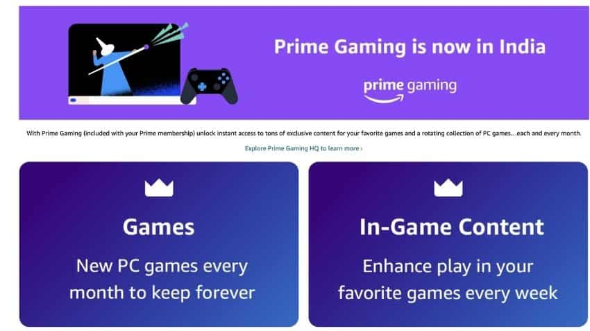 Prime Gaming now available in India: how to get free games, in-game  content, and more - India Today