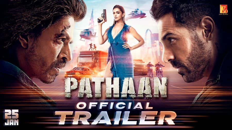 Pathaan trailer released Shah Rukh Khan, Deepika Padukone starrer to