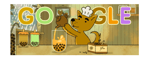 The Simple Delights of 'Celebrating Bubble Tea' - A Google Doodle