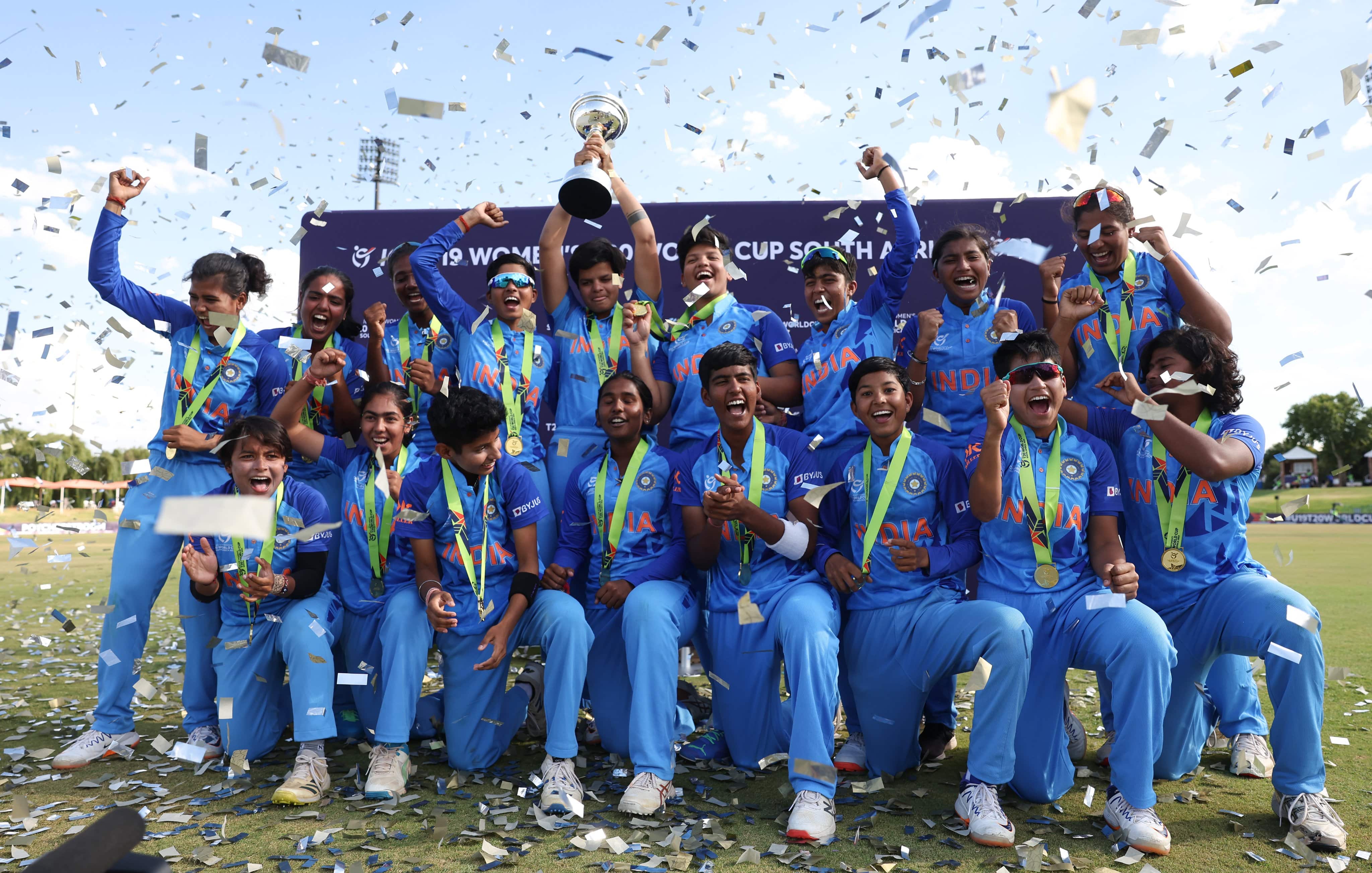 Indian women’s team beat England to clinch inaugural Under-19 T20 World Cup