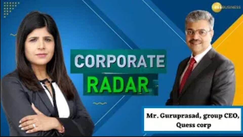 Corporate Radar Mr. Guruprasad, Group CEO, Quess Corp In Talk With Zee