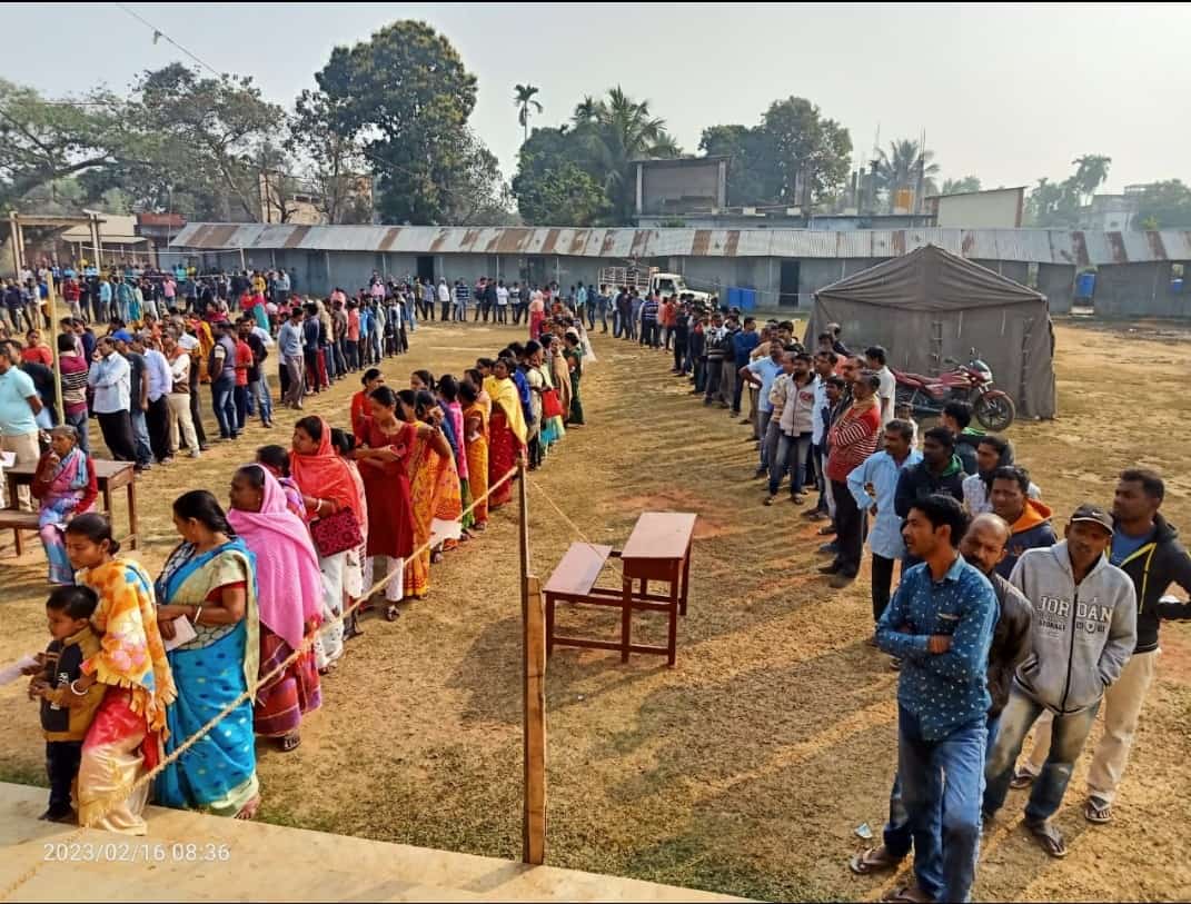 Tripura Election 2023 LIVE EC says tentative voter turnout recorded at