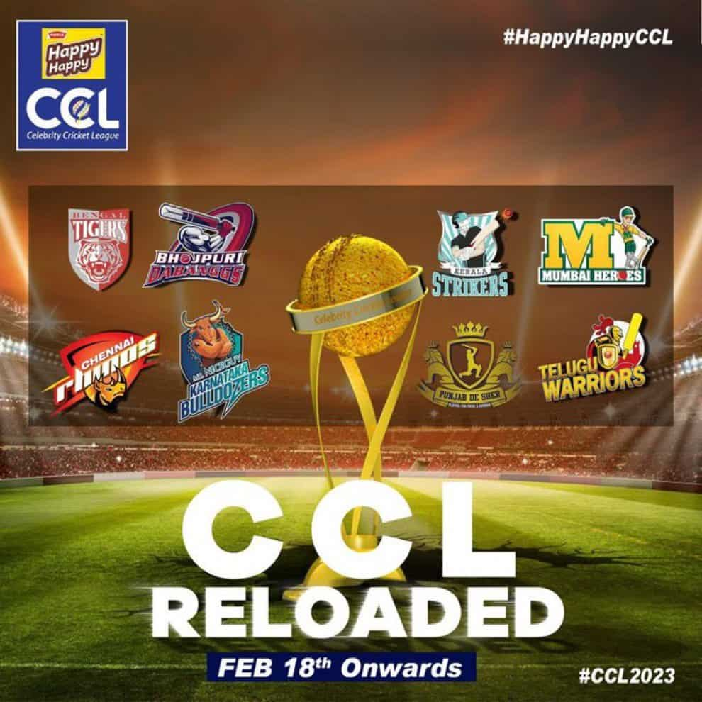 Celebrity Cricket League 2023 Live streaming CCL full schedule, squad