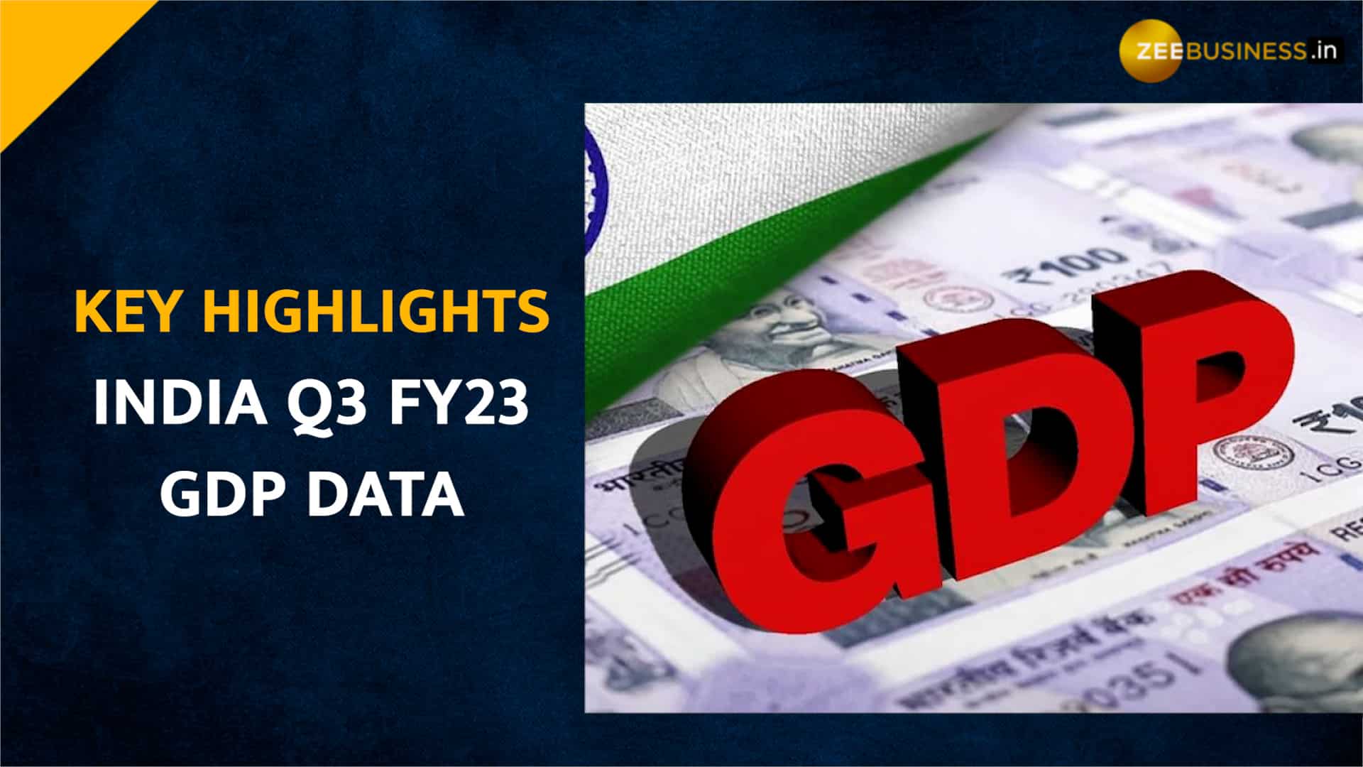 India's Q3 GDP slows down to 4.4% on contraction in manufacturing; FY23 economic growth pegged at 7%